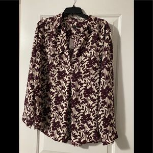 NWT Ann Taylor floral camp shirt